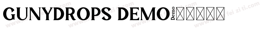 GUNYDROPS DEMO字体转换